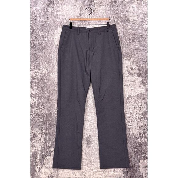 Travis Mathews Pants 32 x 32 Mens Gray Straight Golf Chino Performance Fabric - Picture 1 of 6